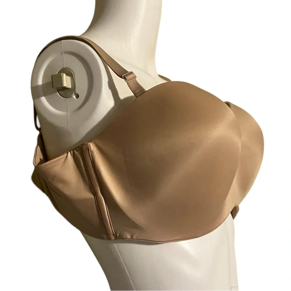 Victoria's Secret Bra Body by Victoria Strapless Lined Underwire Dark Beige - Picture 5 of 11